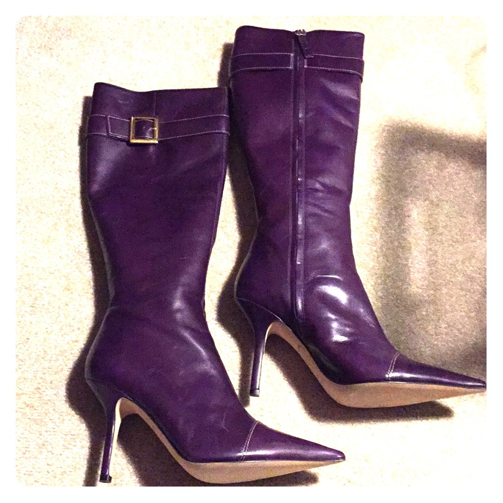 Dark purple Kate Spade boots